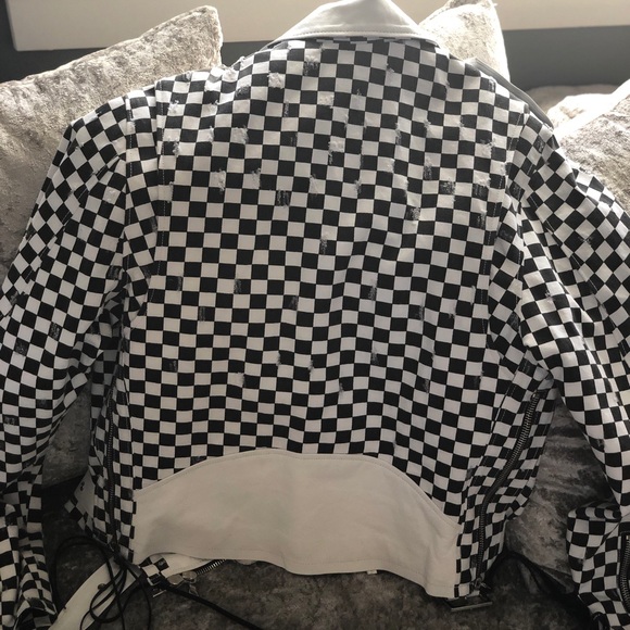 Amiri Checkered Biker Jacket - Picture 6 of 7